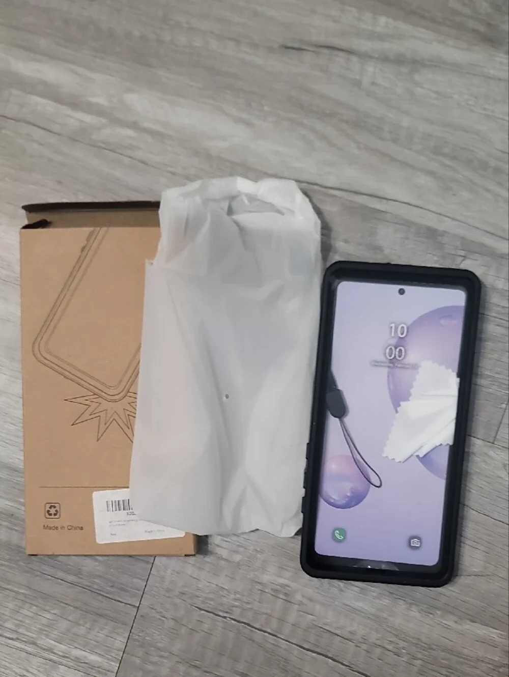 Phone Case for Note 20 - Kraft Brown & Black Packaging